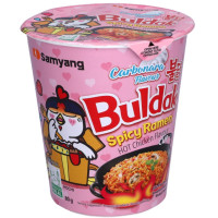 BULDAK kubek DANIE MAKARON RAMEN ZUPKA HOT CHICKEN FLAVOR CARBONARA 80G