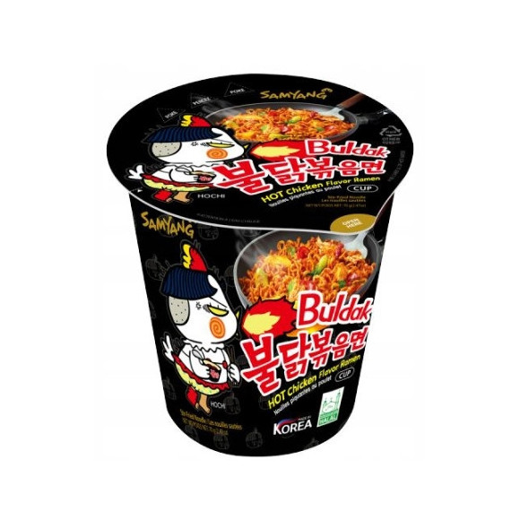 BULDAK kubek DANIE MAKARON RAMEN ZUPKA ARTIFICIAL SPICY CHICKEN FLAVOR 70G BULDAK kubek DANIE MAKARON RAMEN ZUPKA ARTIFICIAL SPICY CHICKEN FLAVOR 70G