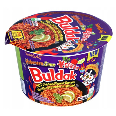 BULDAK BIG BOWL DANIE MAKARON RAMEN ZUPKA HABANERO LIME ostry KURCZAK 110g