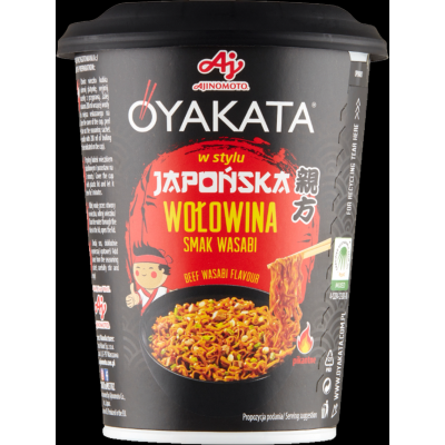 OYAKATA kubek TASTE of ASIA danie makaron JAPOŃSKA WOŁOWINA WASABI 93g