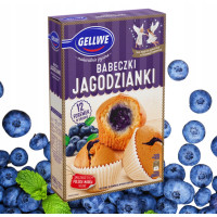 Gellwe BABECZKI JAGODOWE JAGODZIANKI 12 foremek mieszanka do wypieku 307g