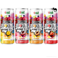 Vinut NAPÓJ POPPING BOBA BUBBLE TEA LYCHEE MANGO STRAWBERRY PEACH mix 4 szt