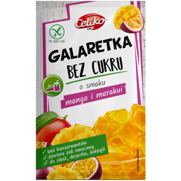 CELIKO GALARETKA MANGO MARAKUJA bez cukru bez glutenu 14g