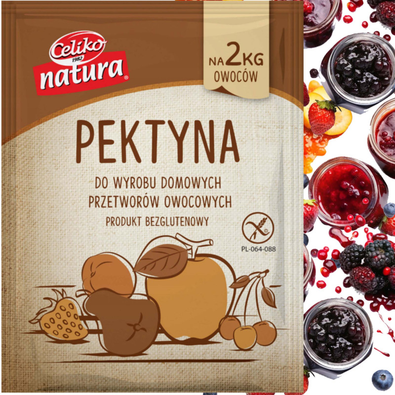 Celiko PEKTYNA 24g NA 2 kg OWOCÓW DOMOWE PRZETWORY DŻEMY Bez Glutenu