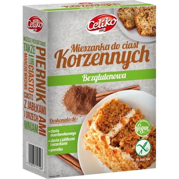 CELIKO CIASTO KORZENNE bezglutenowe bez glutenu 300g mieszanka do wypieku