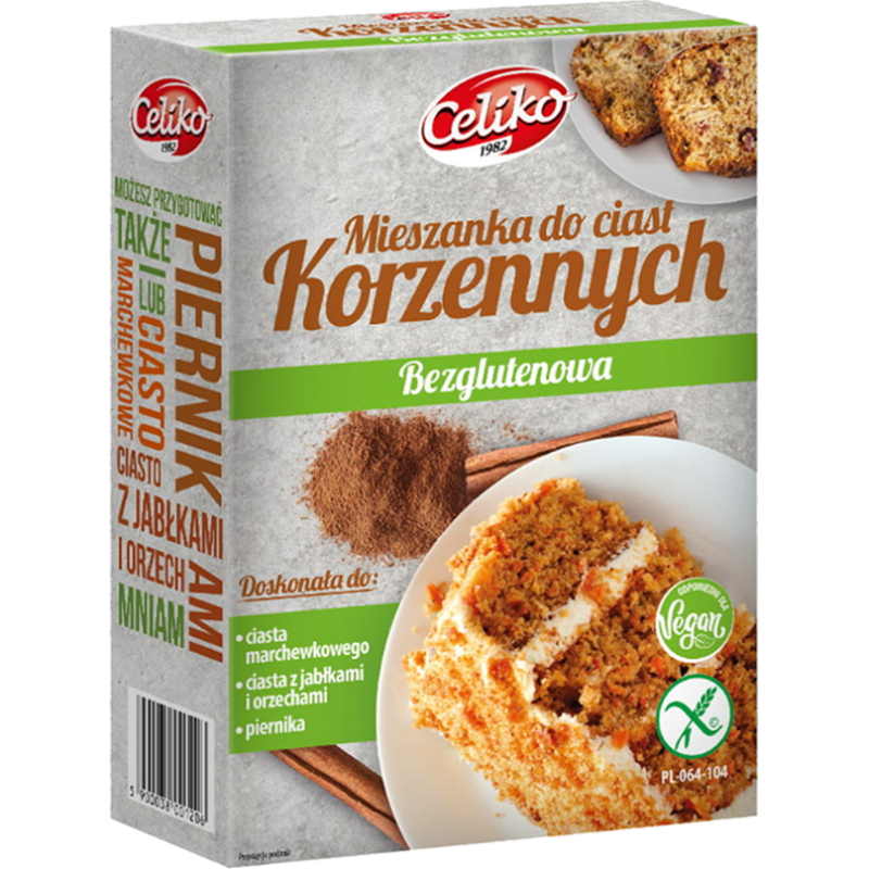 CELIKO CIASTO KORZENNE bezglutenowe bez glutenu 300g mieszanka do wypieku