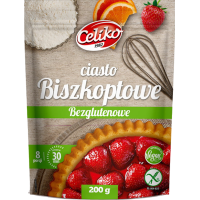 CELIKO CIASTO BISZKOPTOWE bezglutenowe 8 PORCJI gotowe w 30 minut 200g VEGE