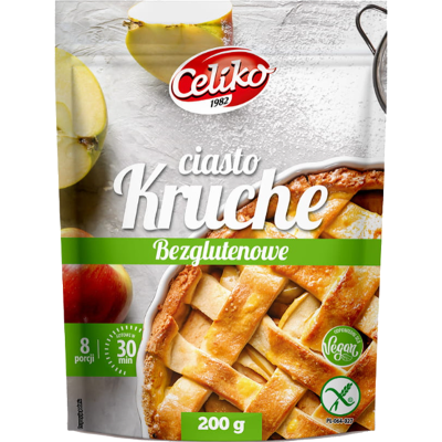 CELIKO CIASTO KRUCHE bezglutenowe 8 PORCJI gotowe w 30 Minut 200g 