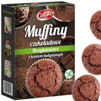 CELIKO MUFFINY CZEKOLADOWE z kremem budyniowym bezglutenowe 280g 