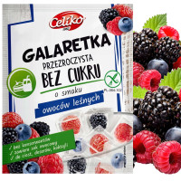 CELIKO GALARETKA BEZ CUKRU BEZ GLUTENU PRZEZROCZYSTA owoce leśne 14g