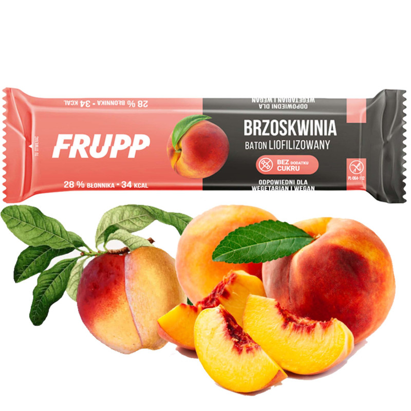 CELIKO FRUPP BATON bez cukru bez glutenu BRZOSKWINIA 10g