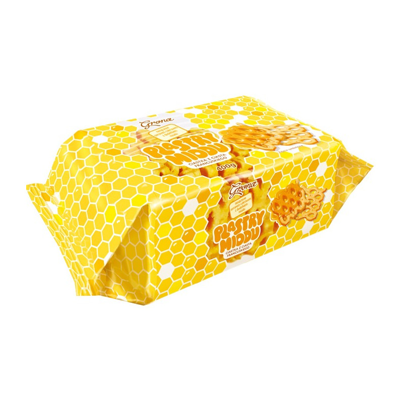 PLASTRY MIODU 400g CIASTKA Z CIASTA FRANCUSKIEGO z dodatkiem MIODU 