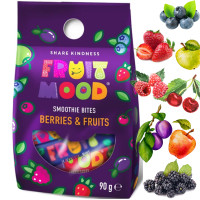 FRUIT MOOD - SMOOTHIE BITES - FRUITS & BERRIES 90g (fioletowe)
