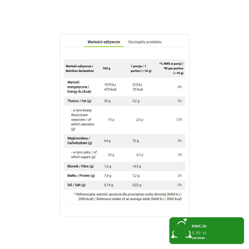 Bakalland ORZECHY PEKAN 75g ŁUSKANE źródło witaminy B1 KRÓTKA DATA
