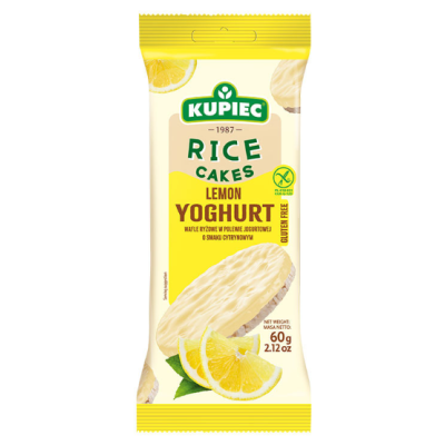 Kupiec WAFLE RYŻOWE W POLEWIE JOGURTOWEJ CYTRYNOWE 60G