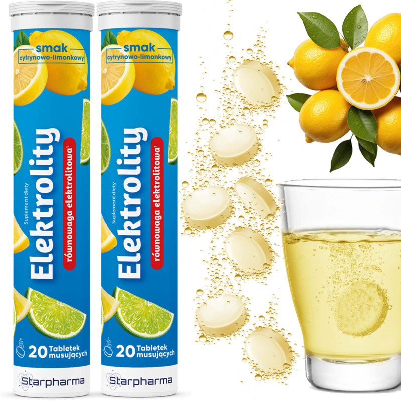 Starpharma ELEKTROLITY sód potas chlorki magnez 20 x2=40 tabletek musujących