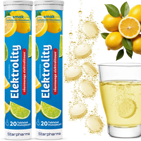 Starpharma ELEKTROLITY sód potas chlorki magnez 20 x2=40 tabletek musujących