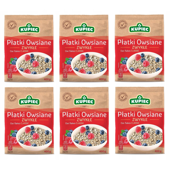 Kupiec PŁATKI OWSIANE ZWYKŁE 400g 0,4KG