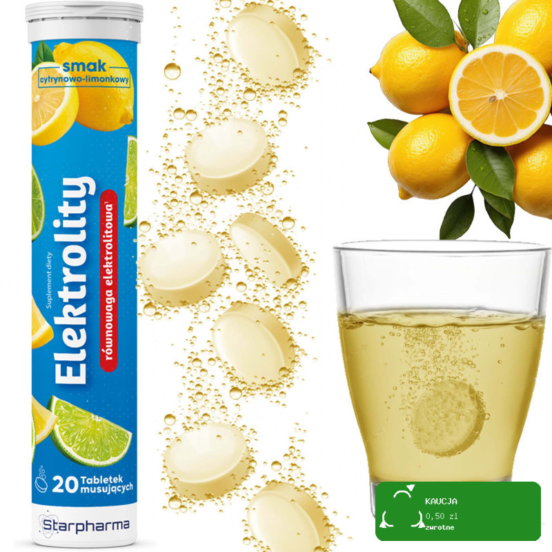 Starpharma TABLETKI MUSUJĄCE WITAMINY MINERAŁY ELETROLITY mix 100 tabletek