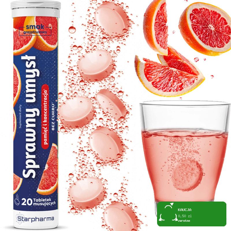 Starpharma TABLETKI MUSUJĄCE WITAMINY MINERAŁY ELETROLITY mix 100 tabletek