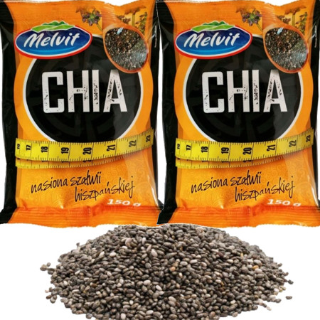 Melvit Nasiona CHIA szałwia hiszpańska 150g x2 = 0,3KG