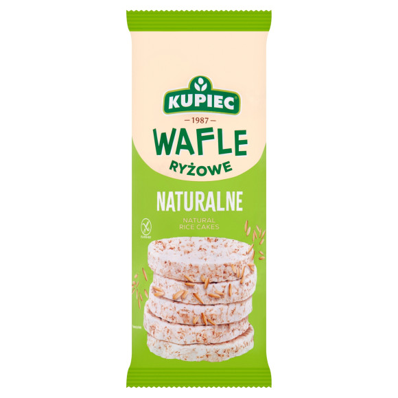 Kupiec WAFLE RYŻOWE NATURALNE bezglutenowe 120g