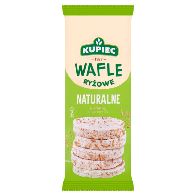 Kupiec WAFLE RYŻOWE NATURALNE bezglutenowe 120g