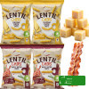 OHO LENTIL CHIPS Chipsy z czerwonej soczewicy CHEDDAR + BEKON 100g x4=0,4kg