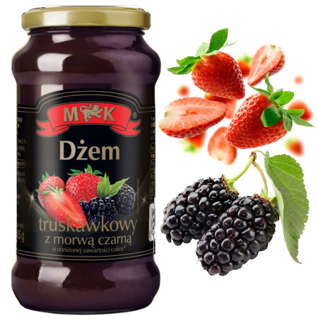 Konshurt MK DŻEM TRUSKAWKOWY Z CZARNĄ MORWĄ 315g wyjątkowe połączenie!