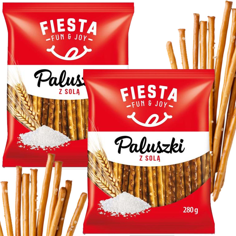Fiesta PALUSZKI  Z SOLĄ lekkie i wyjątkowo chrupiące 280g x2 = 0,56kg