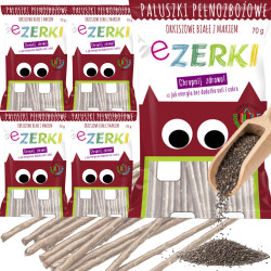 eZerki PALUSZKI pełnozbożowe ORKISZOWE Z MAKIEM bez cukru 70g x5 = 0,35kg
