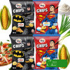 OHO! CHIPSY KUKURYDZIANE O SMAKU PIZZY + SEROWO ŚMIETANKOWE 50g x4 = 0,2kg
