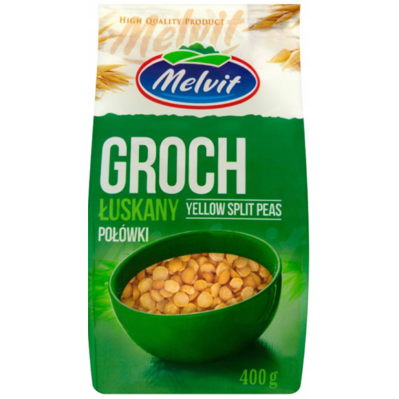 Melvit GROCH ŁUSKANY POŁÓWKI 400G 