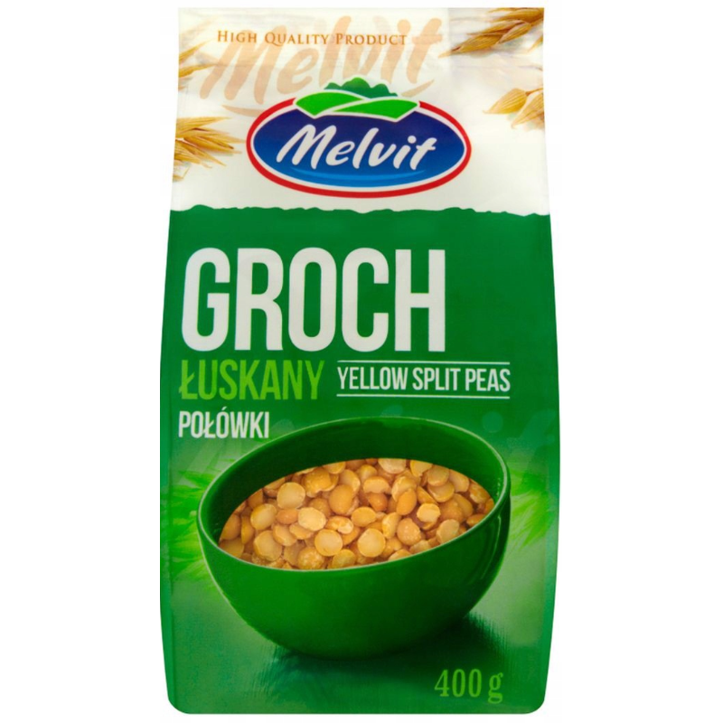 Melvit GROCH ŁUSKANY POŁÓWKI 400G 