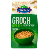 Melvit GROCH ŁUSKANY POŁÓWKI 400G 