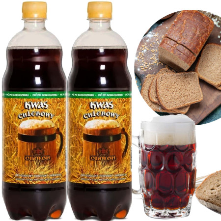 Obolon KWAS CHLEBOWY 1L kvass beer x2 = 2L