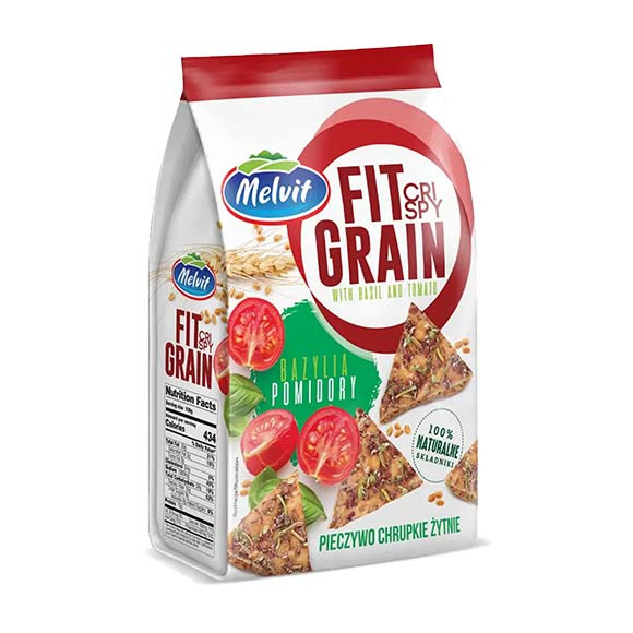 Melvit PIECZYWO CHRUPKIE ŻYTNIE Crispy BAZYLIA POMIDORY 150g 