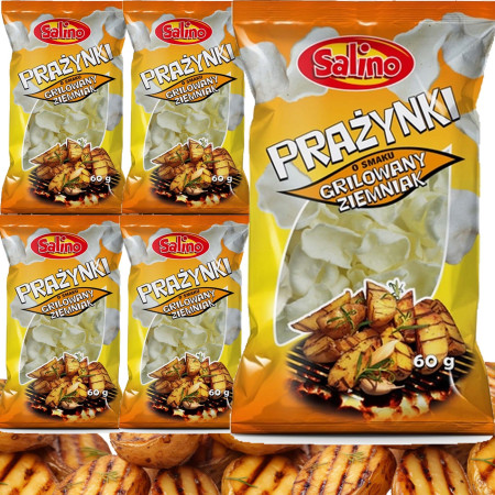 Salino PRAŻYNKI  ziemniaczane SNAKI GRILOWANY ZIEMNIAK 60g x5 = 0,3kg