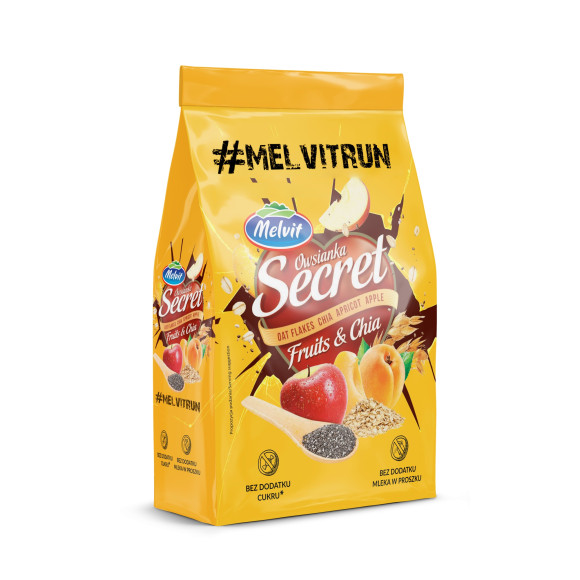 Melvit Secret Fitnes Family OWSIANKA Z OWOCAMI I NASIONAMI CHIA 350g 0,35KG