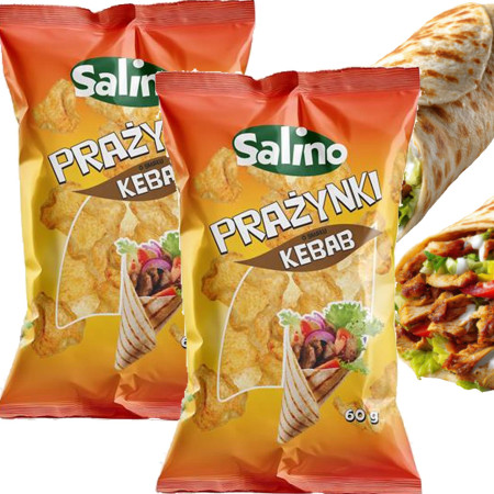 Salino PRAŻYNKI ZIEMNIACZANE KEBAB chrupiące lekkie 60g x2 = 120g