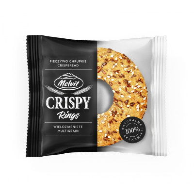 Melvit PIECZYWO CHRUPKIE WIELOZIARNISTE Crispy Rings 75g krążki