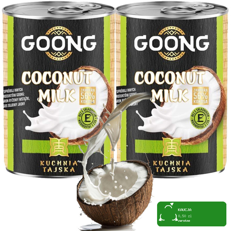 Pamapol GOONG MLECZKO KOKOSOWE 5-7% 56% kokosa 400ml x 2 = 800ml