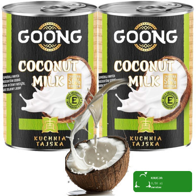 Pamapol GOONG MLECZKO KOKOSOWE 5-7% 56% kokosa 400ml x 2 = 800ml