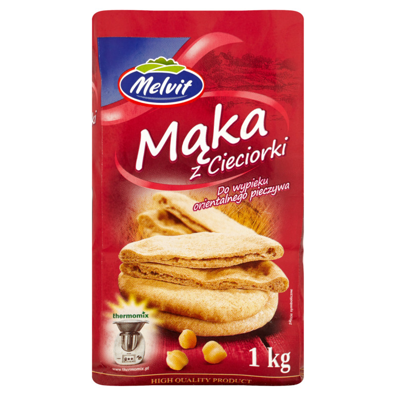 Melvit MĄKA Z CIECIERZYCY CIECIORKI 1000g 1KG niski indeks glikemiczny