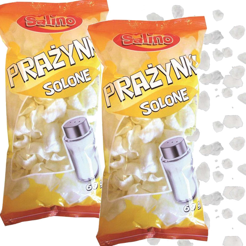 SALINO PRAŻYNKI ZIEMNIACZANE SOLONE chrupiąca lekka przekąska 60g x2 = 120g