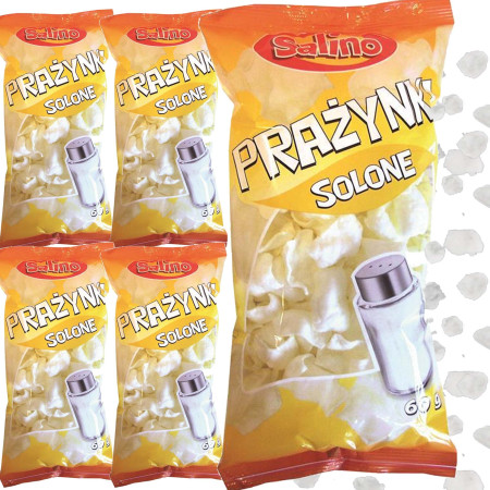 SALINO PRAŻYNKI ZIEMNIACZANE SOLONE chrupiąca lekka przekąska 60g x5 = 0,3kg