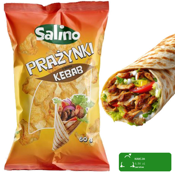 Salino PRAŻYNKI ZIEMNIACZANE MIX 6 SMAKÓW lekkie chrupiące 60g x6 = 0,36kg