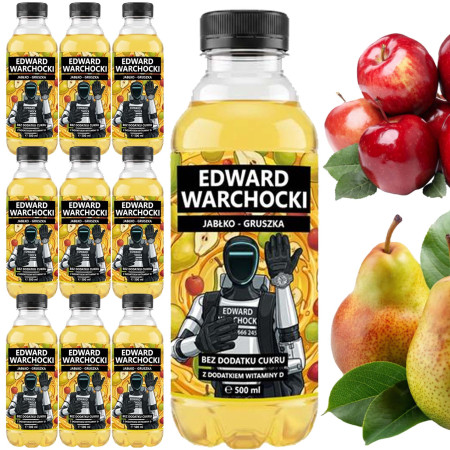 FORTUNA EDWARD WARCHOCKI napój niegazowany wit.D JABŁKO GRUSZKA 500ml x10=5L