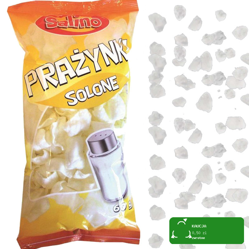 Salino PRAŻYNKI ZIEMNIACZANE MIX 6 SMAKÓW lekkie chrupiące 60g x6 = 0,36kg
