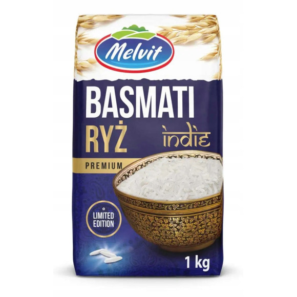 Melvit RYŻ BASMATI INDIE TRADYCYJNY PREMIUM 4x 100g 0,4KG